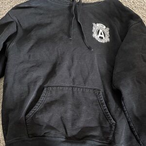 Supreme Black Hoodie with White Logo